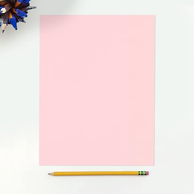 LUXPaper 8.5" x 11" Paper | Letter Size | Candy Pink | 80lb. Text | 50 Qty - Image 3