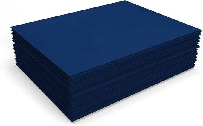 LUXPaper 8.5" x 11" Cardstock | Letter Size | Navy Blue | 100lb. Cover | 50 Qty - Image 4