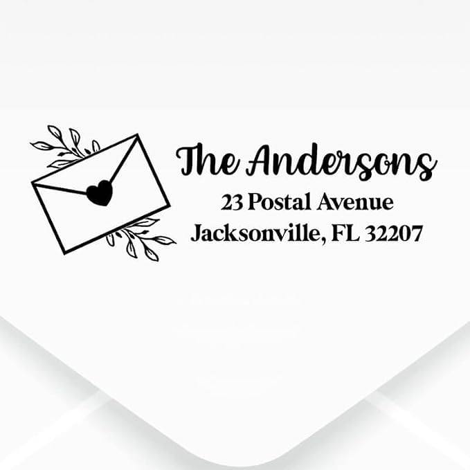 Custom Floral Address Stamp | Choose from 12 Designs | Multiple Ink Color - Image 2