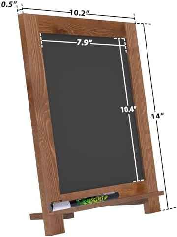 Magnetic Chalkboard 10"x14" Small Chalkboard Signs with Stand