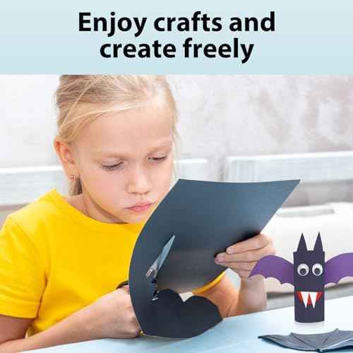200 Sheets Black Cardstock 8.5x11, 65lb Card Stock Construction Print Paper