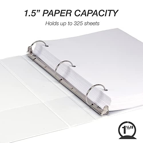 Samsill 1.5 Inch 3 Ring Binder, Made in USA, Economy Round Ring, 325 Sheet - Image 4