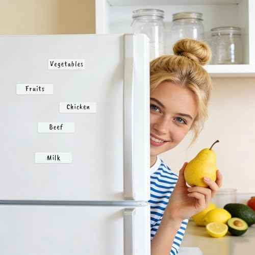 50Pcs Magnetic Dry Erase Labels Whiteboard Magnets Size 3.2"x1.2" Name Tags