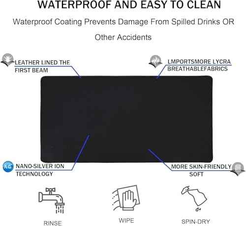 Large Gaming Mouse Pad, XXL Extended Keyboard Mouse Mat with Stitched Edges