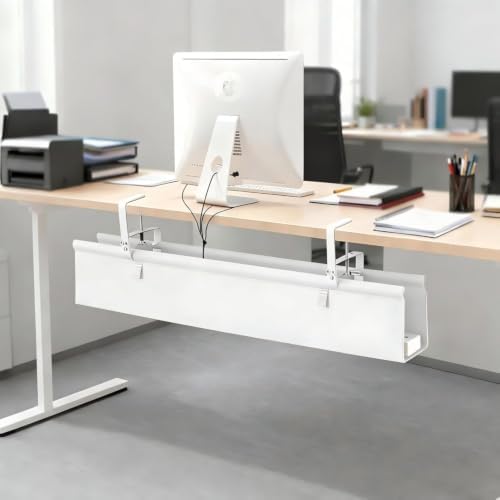 48-Inch Oxford Cloth Under-Desk Cable Management Tray