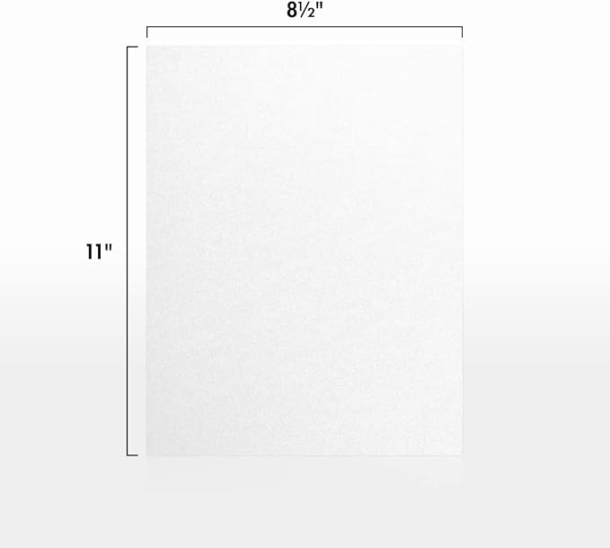 LUXPaper 8.5" x 11" Cardstock | Letter Size | Crystal Metallic | 105lb. Cover | - Image 2