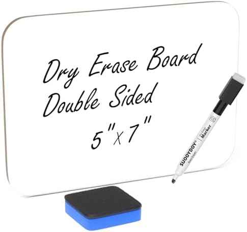 Small White Board Dry Erase 5x7 Inch Mini Whiteboard Small Dry Erase