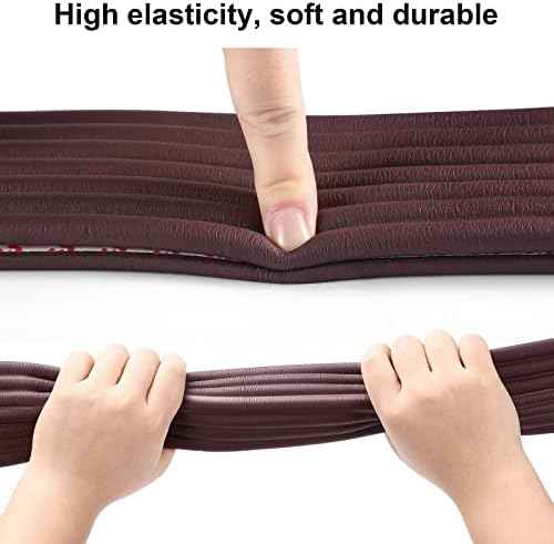 Upgraded Baby Proofing Edge Corner Protector, 16.4ft Edge Guards Padding with 3M Adhesive, Extra-Wide Soft Rubber Foam Padding, Furniture,Sharp Edge Safety Corner Edge Bumper Guard- Brown
