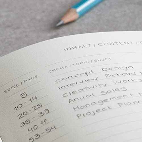 LEUCHTTURM1917 - Notebook Hardcover Master Slim A4+ - 123 Numbered Pages for Writing and Journaling (Navy, Ruled)