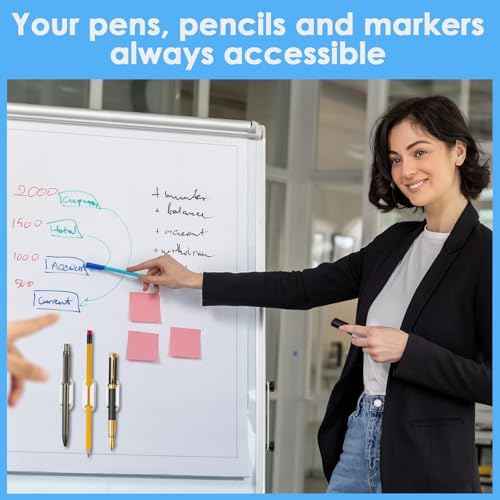 VZZNN 20 PCS Adhesive Pencil Holders for Desk, Silicone Pencil Holder for Notebook, Marker Holder for Clipboard and Wall, Classroom School Office Desk Accessories, Teacher Supplies