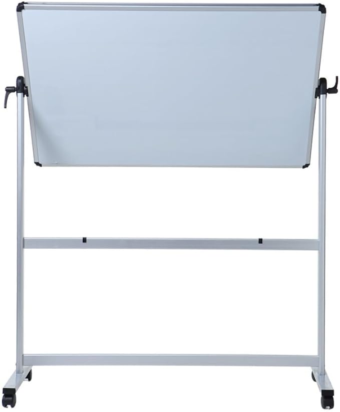 VIZ-PRO Double-Sided Magnetic Mobile Whiteboard, 44 x 30 Inches Aluminium Frame - Image 2