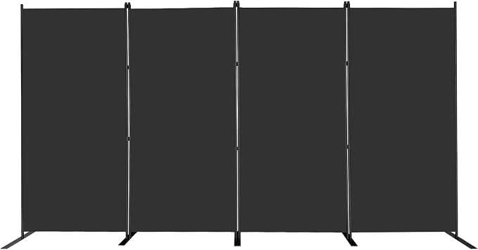 MAYOLIAH 4 Panel Room Divider 6ft Tall Freestanding Privacy Screen 136'' W by MayoliahHome