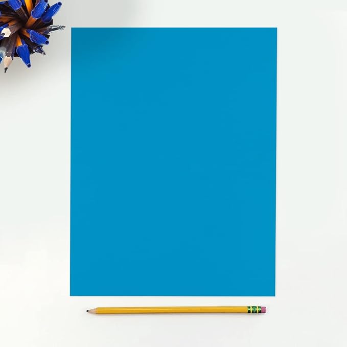 LUXPaper 8.5" x 11" Cardstock | Letter Size | Pool Blue | 100lb. Cover | 50 Qty - Image 3