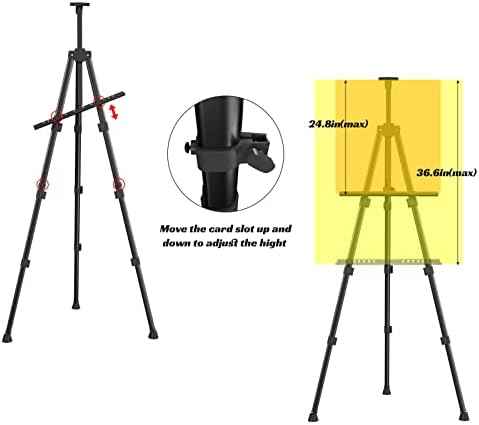 Easels for Painting Canvas, Aredy 66" Art Easel for Drawing, Portable