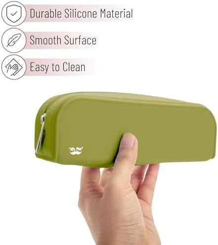Mr. Pen- Silicone Pencil Case, Aesthetic Pencil Bag for Women, Makeup Pouch