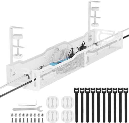 Cable Management, 25'' Cable Management Under Desk, Cable Tray