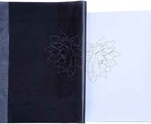 Outus 30 Pack Carbon Papers for Tracing, Graphite Carbon Copy Tracing Paper for Canvas Wood (30 Pack, 8.5 x 11 Inches)