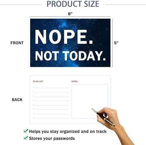 Office Desk Sign,Funny Desk Signs 33 Flip Over Messages Desktop Novelty Accessories For Office Holiday Colleague Coworkers Gag Gift Supplies-8 x 5 inches