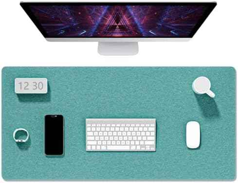 Auhoahsil Felt Desk Mat, Minimalist Large Mouse Pad XXL