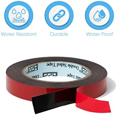 HPP Double Sided Tape, Heavy Duty Tape, Strong and Permanent for Outdoor and Indoor (0.75 in x 16 ft)
