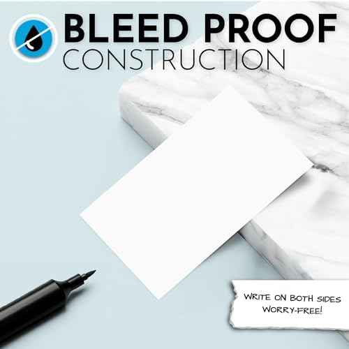 Home Advantage 3x5 Blank Index Cards - Our 50 Pack of Blank Note Cards