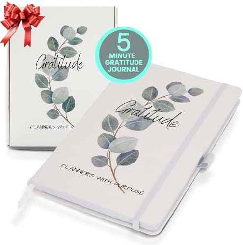 Planners with Purpose Gratitude Journal for Women - 5 Minute Daily Self Care & Mindfulness Planner with Guided Prompts for Positivity, Affirmations, Manifestation, Reflection - Undated Happiness Diary