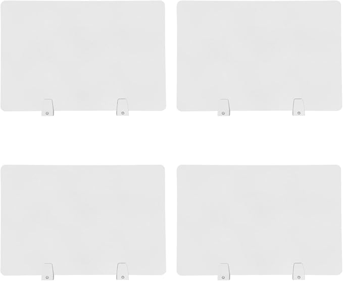 4 Pcs Desk Divider Privacy Panel, 23.6”L X15.8”W Frosted Acrylic Desk Privacy - Image 3