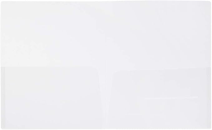 JAM PAPER Plastic Light Weight Flexible Two Pocket Presentation Folders - Image 3