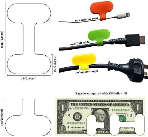 Mr-Label – 40Pcs Reusable Cable Labels– Writable Cable Wraps for Clear Writing- Cord Labels for Classify&Identification–Wire Tags for Cable Management | Electronics Computers(8 Colors)