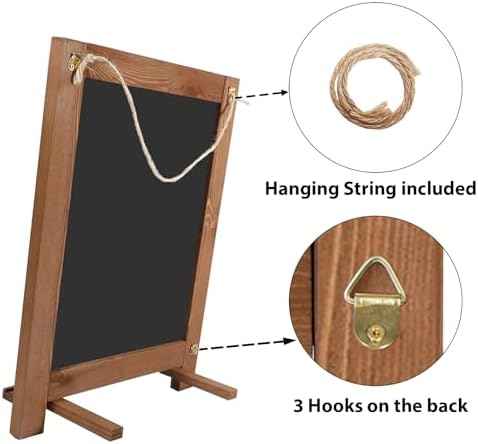 Magnetic Chalkboard 10"x14" Small Chalkboard Signs with Stand