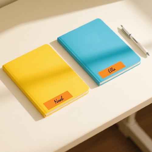 Orange Rectangle Labels 3" x 1" Color Coding Stickers Roll 1000 Pcs