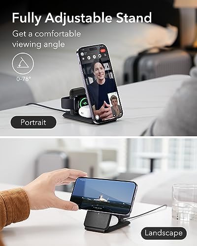 ESR 3 in 1 Wireless Charging Station, Magsafe Charger for iPhone 17-12