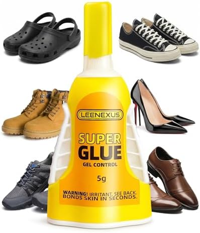 Super Glue and Cement for Shoes – 5g Gel CA | Heavy Duty Instant Bond