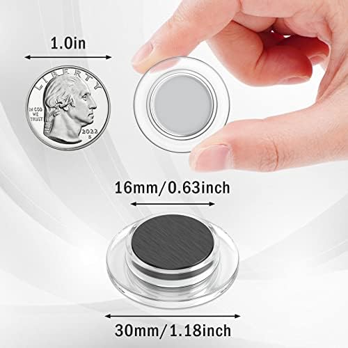 VNDUEEY 45 Pcs Round Whiteboard Magnets, Fridge Magnet Decorative, Dry