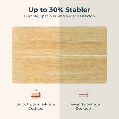 47''x24''One-Piece Adjustable Small Standing Desk for Home Office