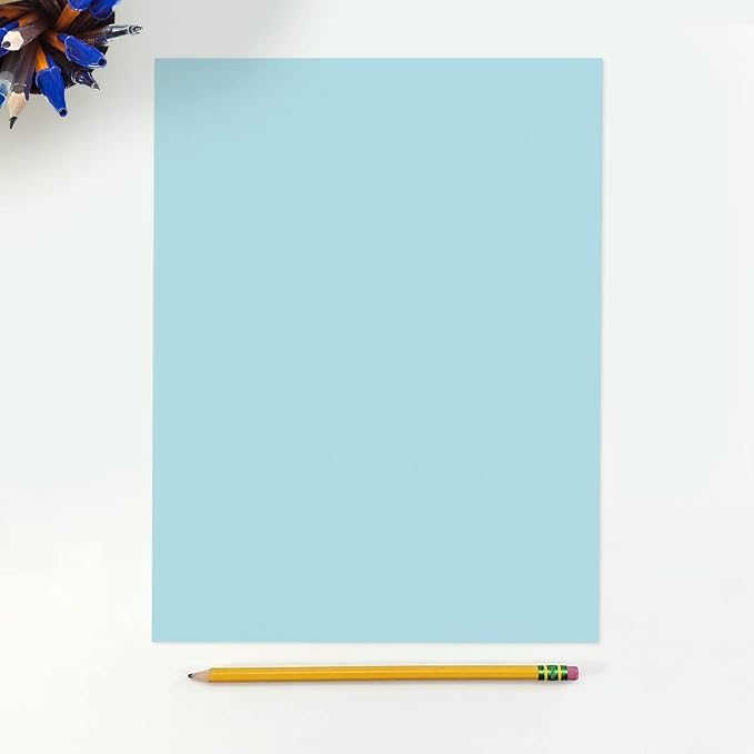 LUXPaper 8.5" x 11" Paper | Letter Size | Pastel Blue | 60lb. Text | 250 Qty - Image 4