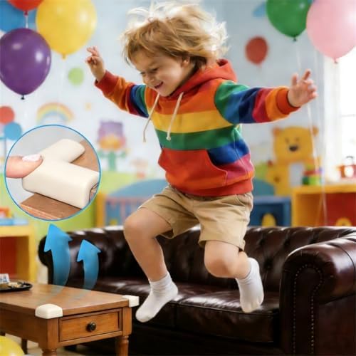 12 Pack Corner Protectors for Baby Proofing, Soft Furniture Safety Bumper