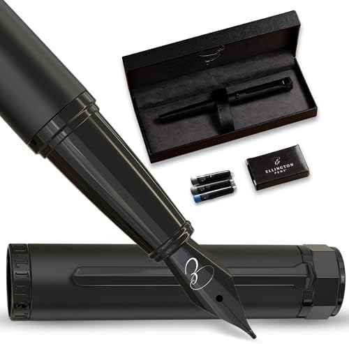 Luxury Fountain Pen Set for Writing, Refillable Ink Converter, Gift Box