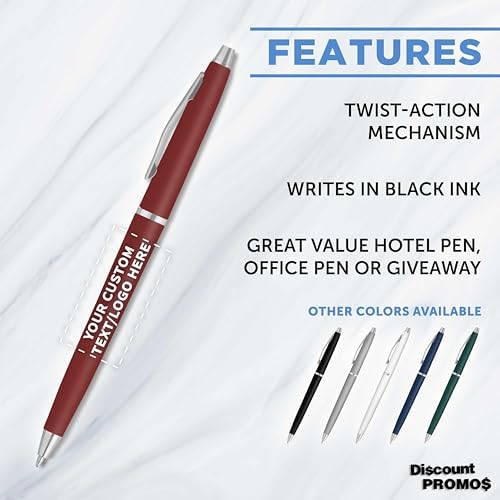 Personalized Langham Ballpoint Pens, Set of 10/50/100 by DISCOUNT