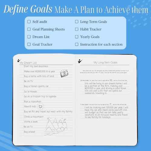 Goal Crazy Undated Planner – 90 Day Guided Journal & Productivity