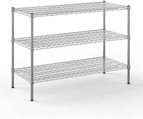21" Deep x 48" Wide x 34" Height Wire Shelving Kit | 3-Tier | NSF