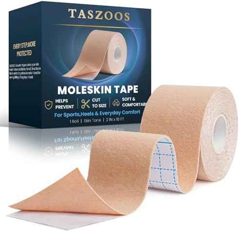 Moleskin Tape - 2in x 16ft Blister Prevention Tape & Moleskin for Feet