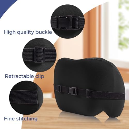 Lumbar Support Pillow for Office Chair, Memory Foam Car Back Cushion