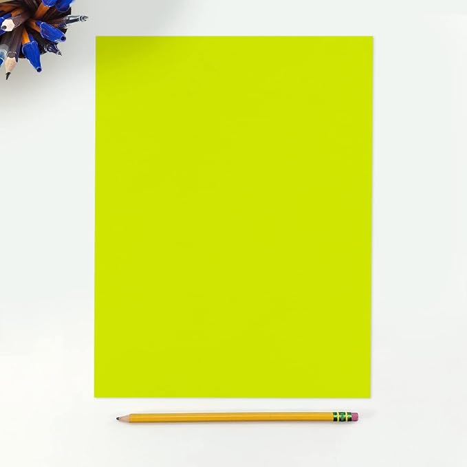 LUXPaper 8.5" x 11" Paper | Letter Size | Wasabi Green | 80lb. Text | 50 Qty - Image 3