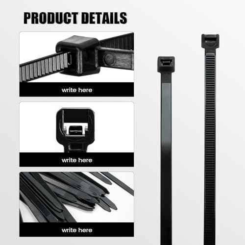 12 Inch Black Zip Ties, Heavy Duty Self Locking Wire Ties,1000PCS Plastic Cable Ties Straps for Cable Management, Fencing, Electrical,Christmas,Weding Fastening,Indoor and Outdoor Use