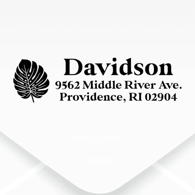 Custom Floral Address Stamp | Choose from 12 Designs | Multiple Ink Color - Image 2