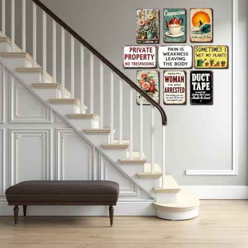Funny Football Faith Metal Tin Sign Vintage Sports Wall Art for Locker Room Man Cave Garage Gym Motivational Football Athletes Coaches and Fans Gifts 8x12 In