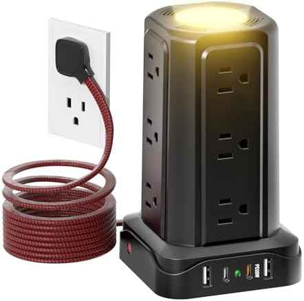 PASSUS Power Strips with Surge Protection with USB C Ports