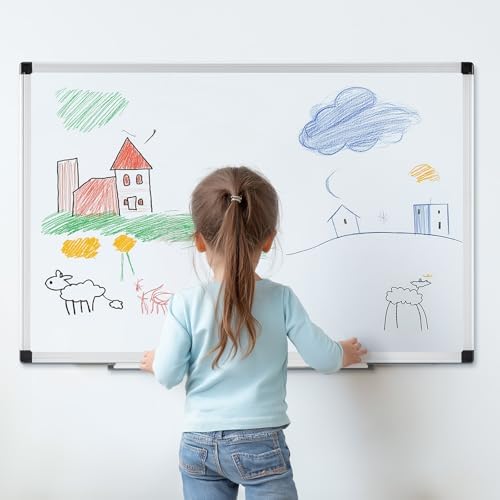 NEWBULIG White Board, 36" x 24" Magnetic Dry Erase Board for Wall with