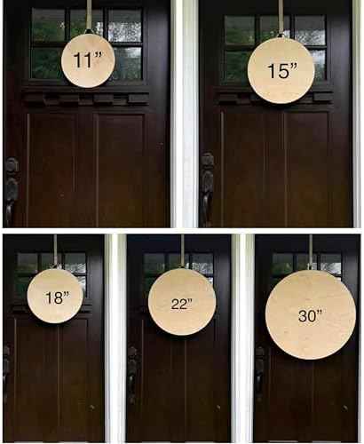 Wood front door sign Wood sign Home decor Welcome sign Sign for front door House warming gift Wedding gift (Wildflower 2.0-DS033(NB) P002, 15" Width)